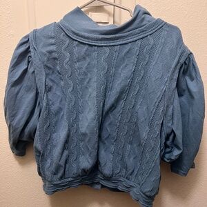 Free People Sweater Clasp Blouse